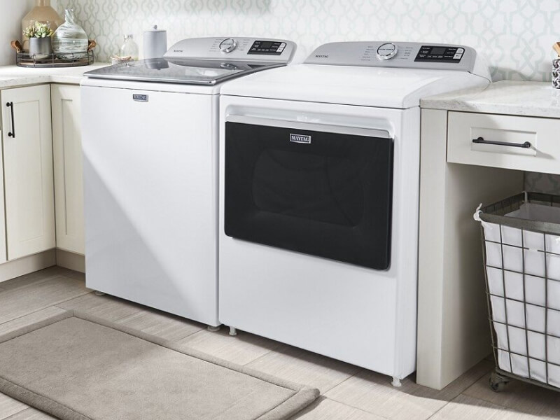 A Maytag® washer and dryer set
