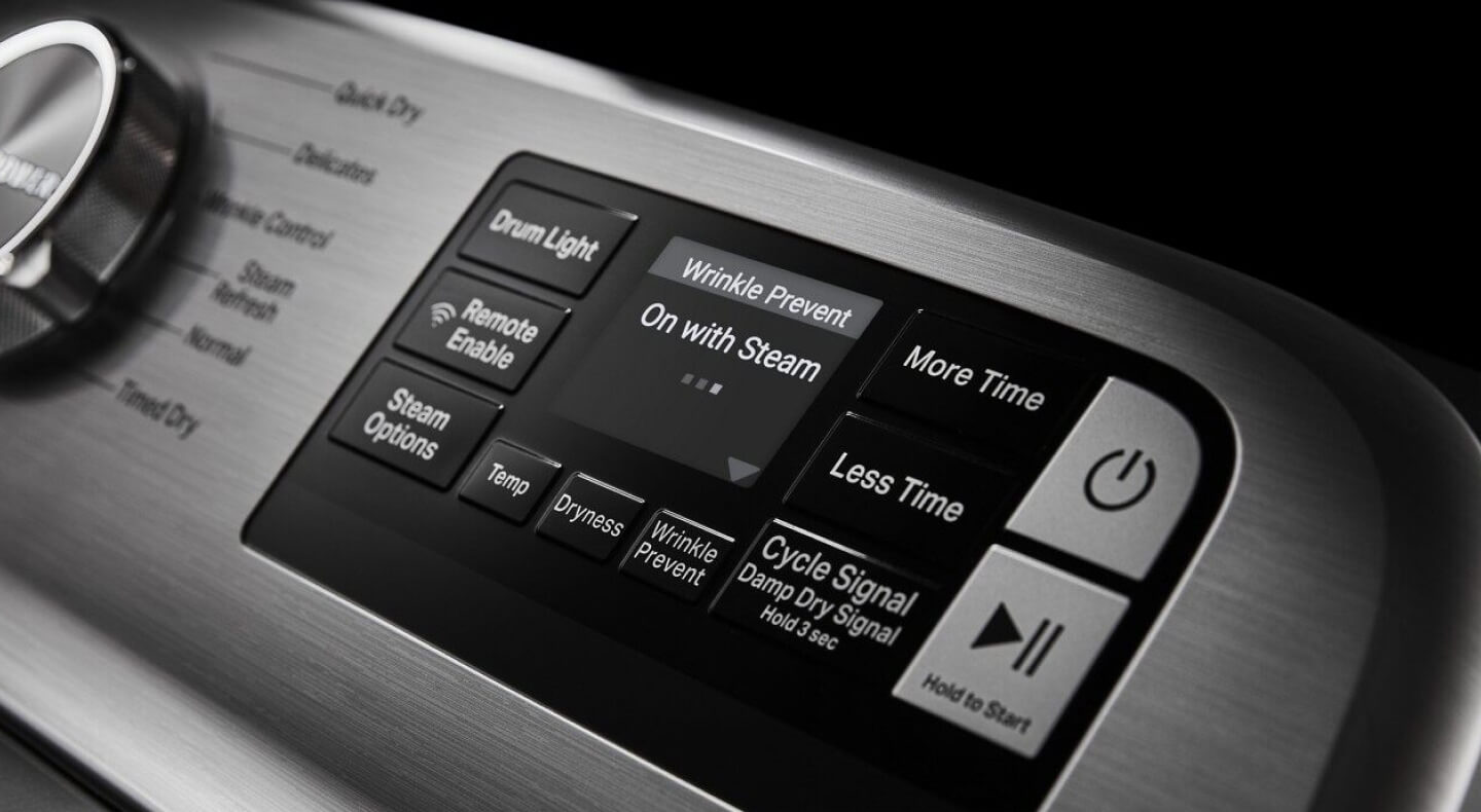 Settings on a dryer
