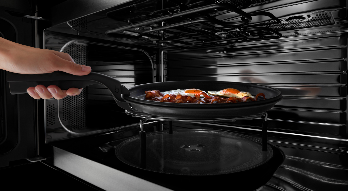 Egg skillets in the oven