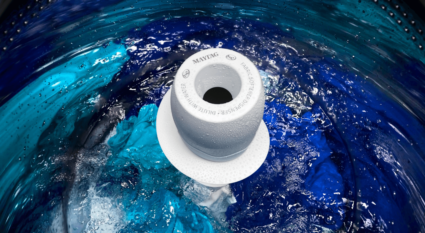 An agitator washer in action