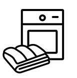 Washer and towel icon