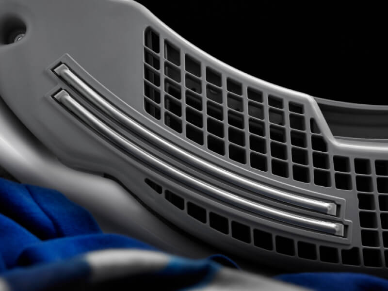 Air vents in dryer drum. 