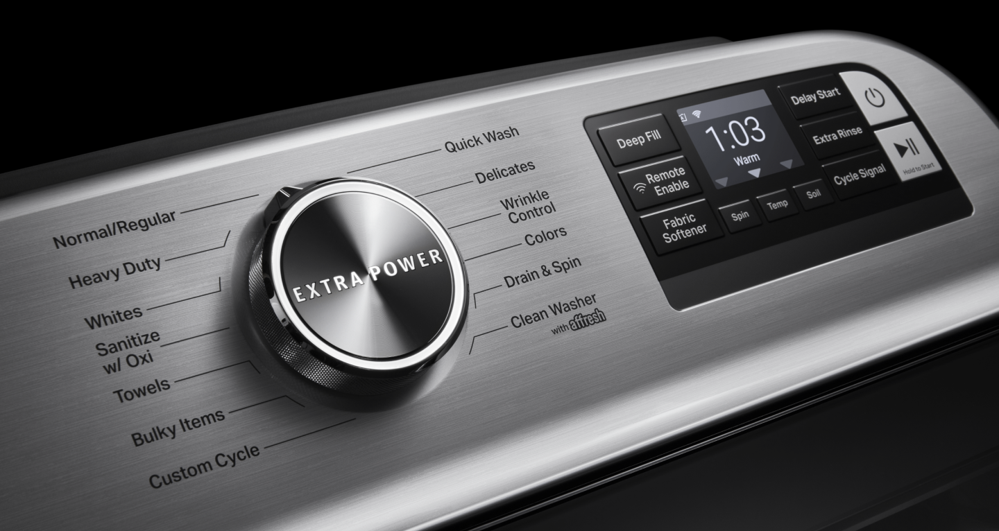 Maytag® washing machine settings and cycles