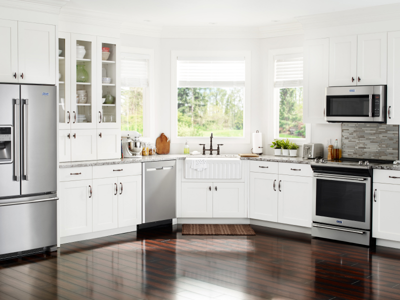 Maytag® appliances in a modern kitchen