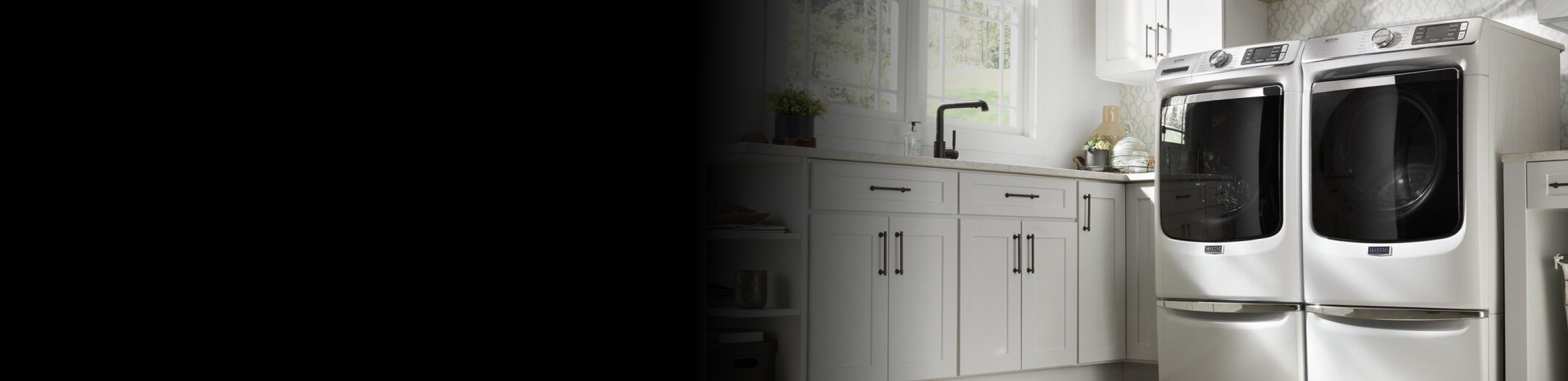 A Maytag® Front Load Washer and Dryer pair