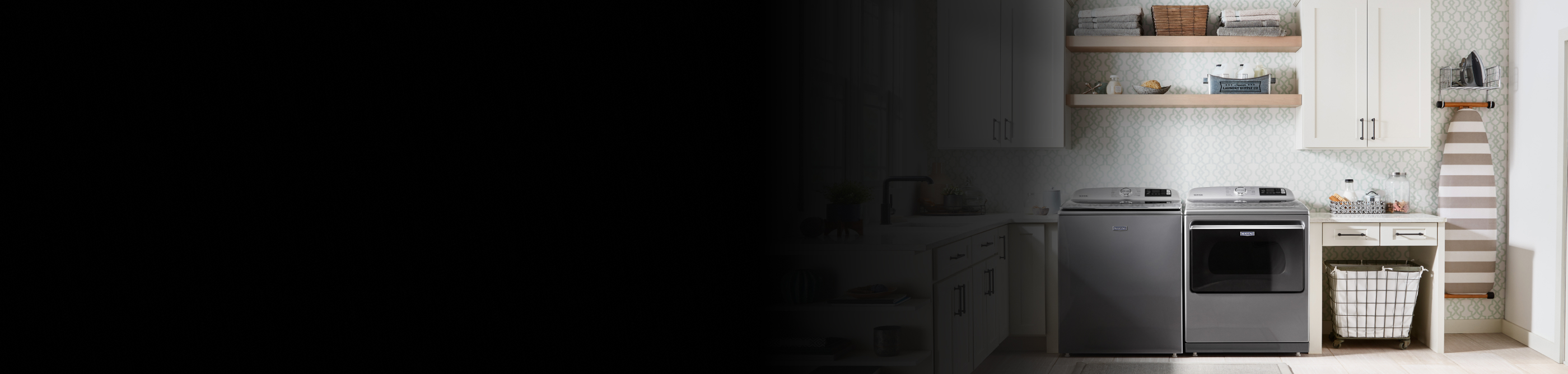 A Maytag® top load washer and dryer set