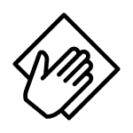 A hand with cloth icon.