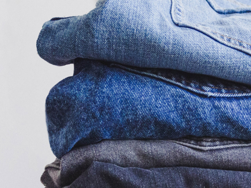 Stack of jeans