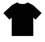Black t-shirt icon