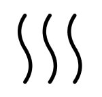 Drying waves icon