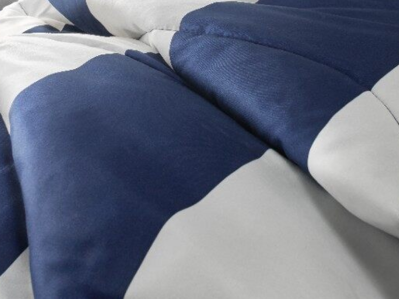 A closeup of an electric heated blanket.