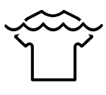 Shirt immersed in water icon