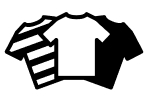 Sorted shirts icon