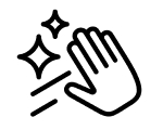 Wiping clean icon