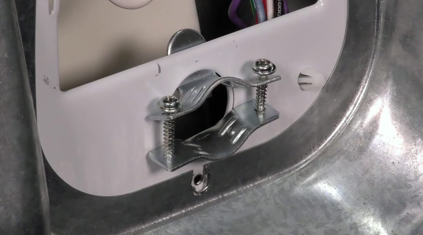Bracket and screws from the back of a dryer