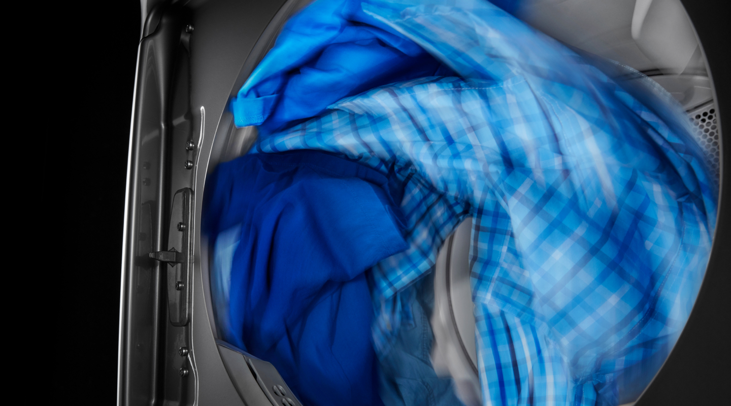 Clothing tumbling in a dryer