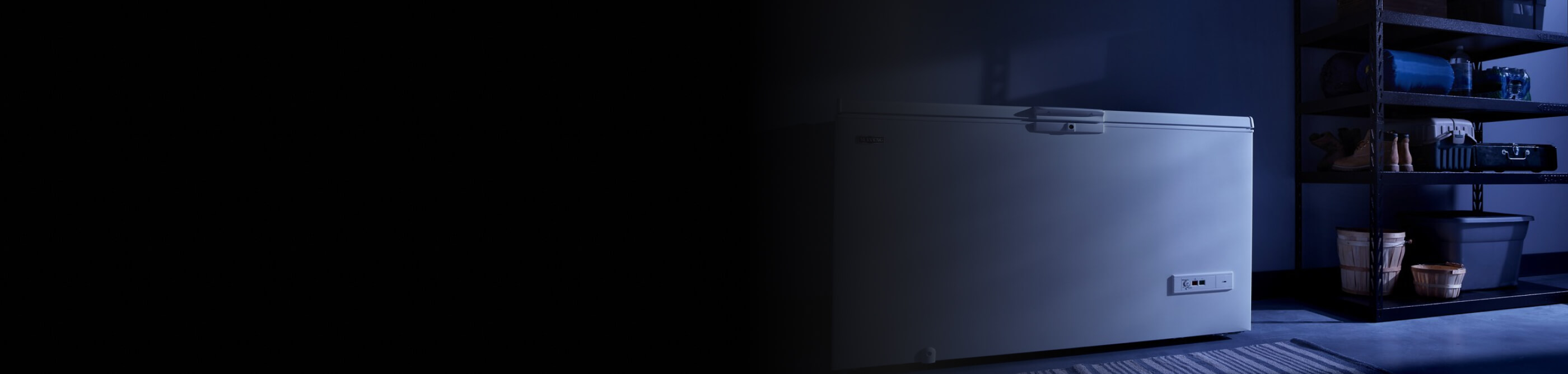 Chest freezer in garage