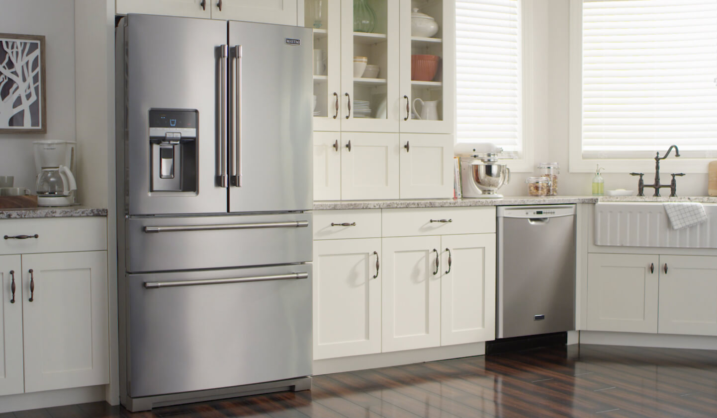 Three forces go to work to keep the refrigerator temperature nice and cold.