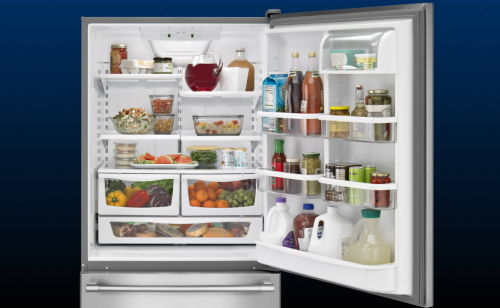 Open refrigerator door