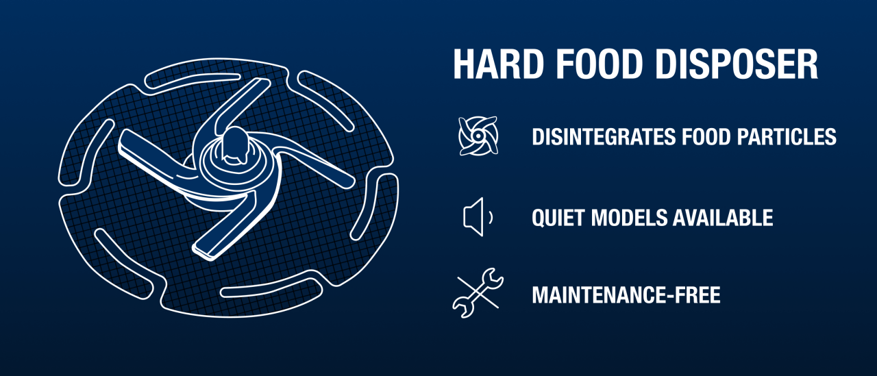 How a hard food disposer works