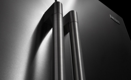 Close-up of Maytag® refrigerator side-by-side refrigerator