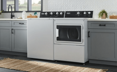 Commercial-grade residential washer and dryer set