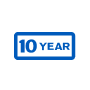 Washers come with a 10-year limited parts warranty