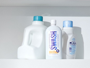A bottle of Swash® laundry detergent