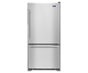 A Maytag® bottom-freezer refrigerator