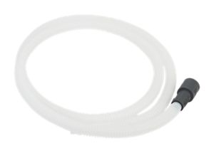 Dishwasher Drain Hose Extension, White-colored, with 6' flexible corrugated plastic hose for tall tub models