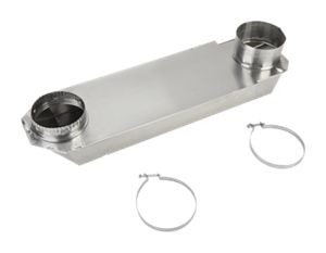 18"-29" Dryer Telescoping Vent Periscope for 2.5" clearance, with 1 male snap-lock fitting and draw-band collar