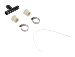 Washing machine siphon break assembly with 2 hose clamps, wire tie, and 2 drain hose <br>sleeves - 1 pack