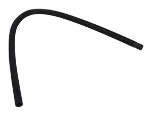4' Black flexible washer drain hose extension with molded end (fits Duet, Performance, Cabrio, Bravos) - 1 pack